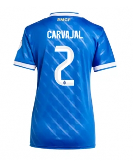 Billige Fotballdrakt Real Madrid Daniel Carvajal #2 Replika Tredjedrakt Dame 2025-26 Kortermet Billige Fotballdrakt Real Madrid Daniel Carvajal #2 Replika Tredjedrakt Dame 2025-26 Kortermet